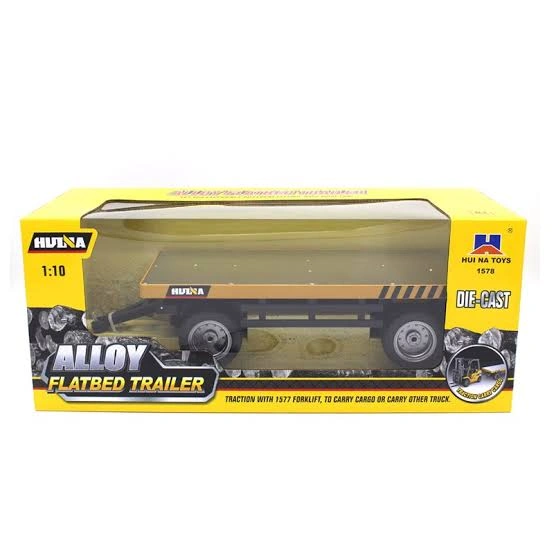 Heavy-Duty 1/10 Flatbed Trailer - Built for Tough Loads!