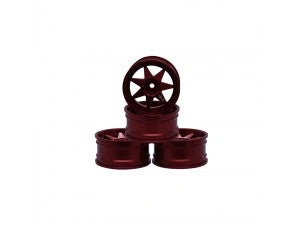 Drift King Wheels 7 Star Alloy Rims 1/10 On-Road Set of 4 Ride the Asphalt Wave!
