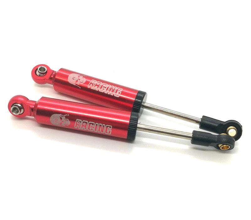 Red Crawler Shocks 90mm Pair for SCX10 TRX4 RC Rock Rig